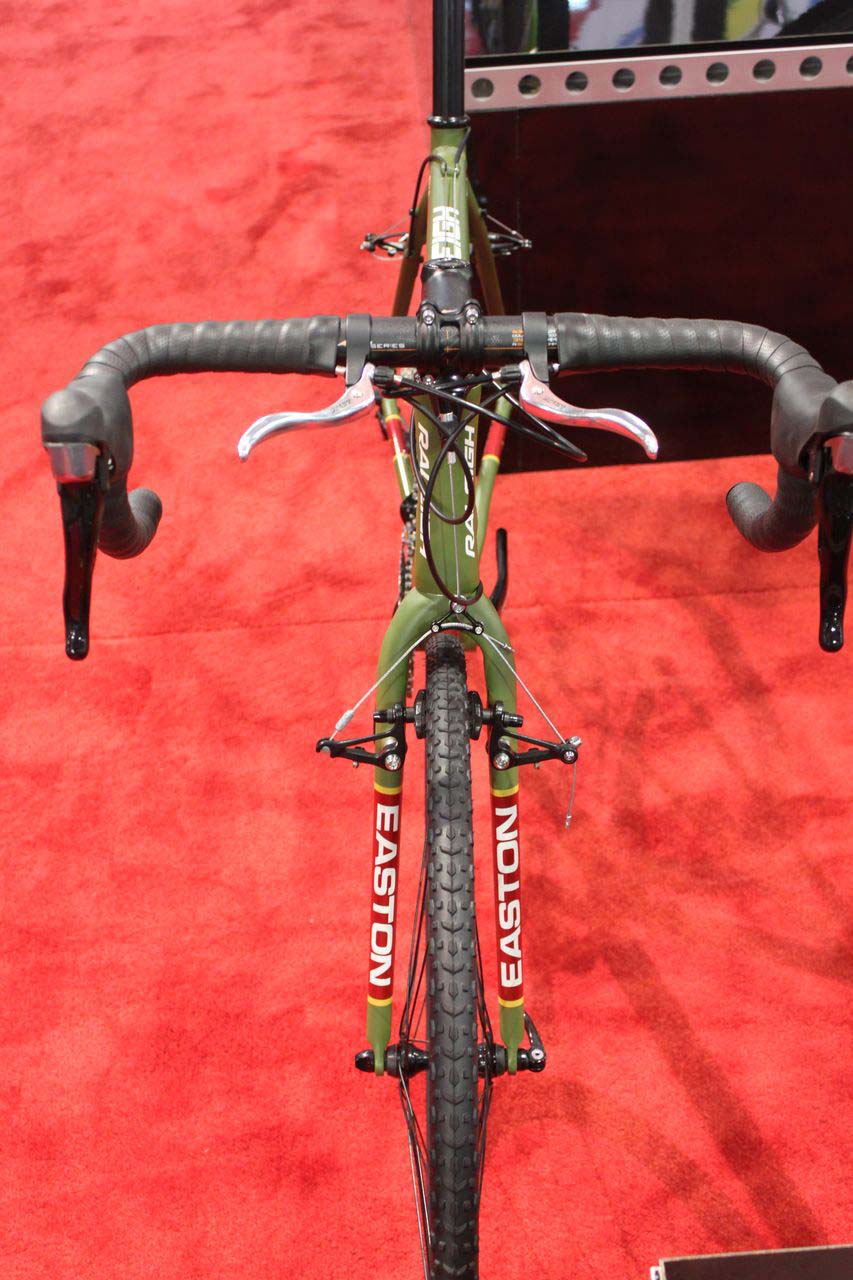 The easton carbon fork is custom painted to match the frame. © Cyclocross Magazine