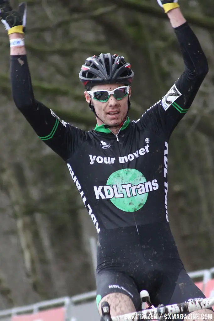 KDL-Trans captain Vincent Baestaens takes the U23 win in Hoogstraten