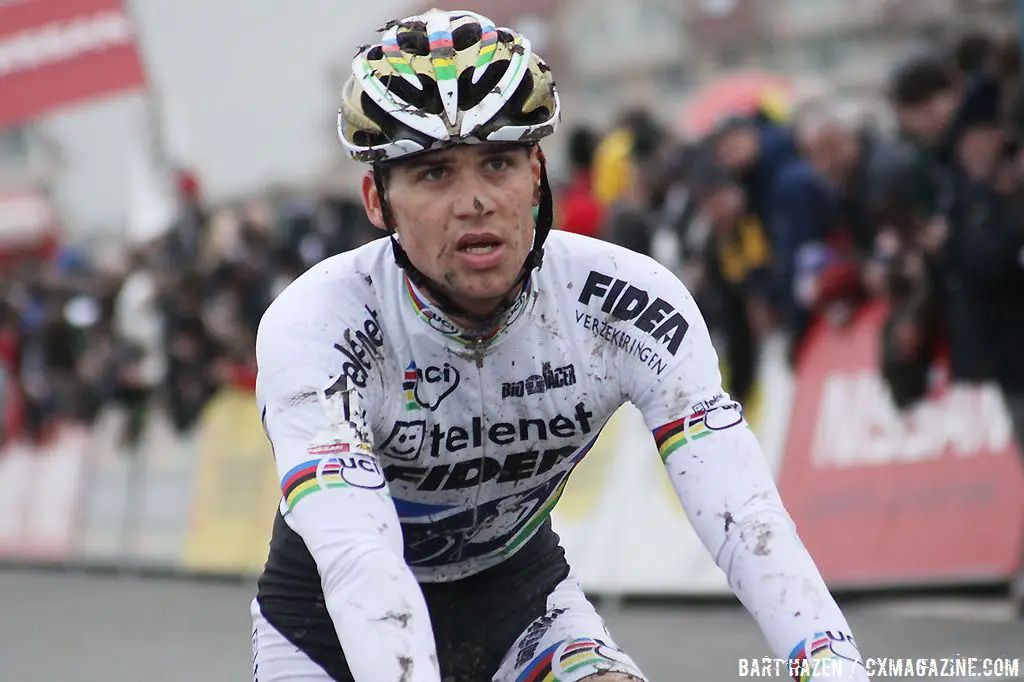 Zdenek Stybar charged off the line but couldn\'t shake his competition