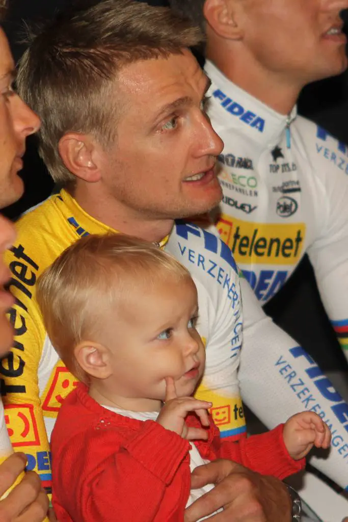 Bart Wellens and his daughter