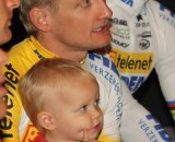 Bart Wellens and his daughter
