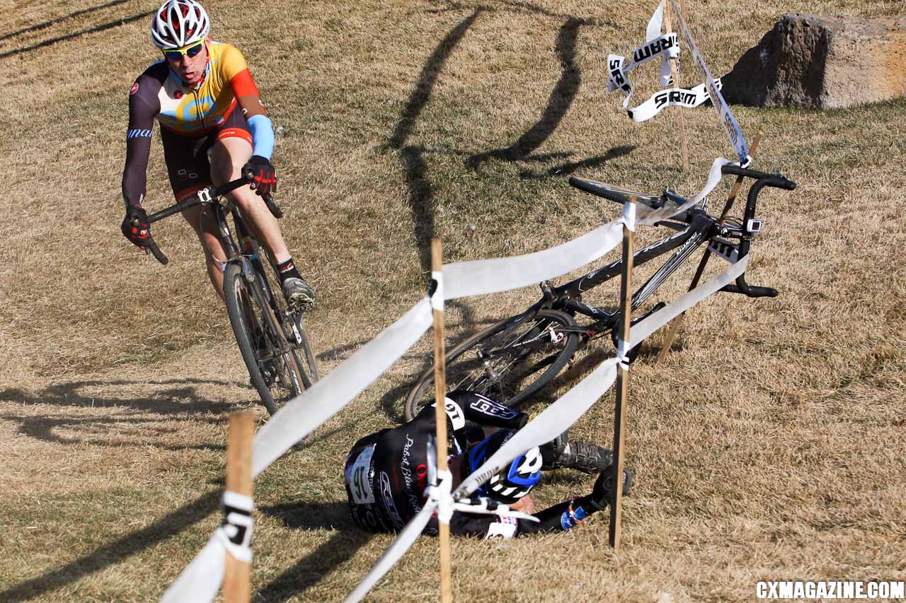 The dry grass proved slick on some of the corners. ©Pat Malach