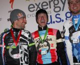The men's podium: Johnson, Powers and Summerhill. ©Pat Malach