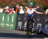 Katerina Nash celebrates with fans on her way to winning Day 1 of the USGP Deschutes Brewery Cup. ©Pat Malach