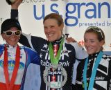 Women's podium: Nash, Compton and Antonneau. ©Rick Mace