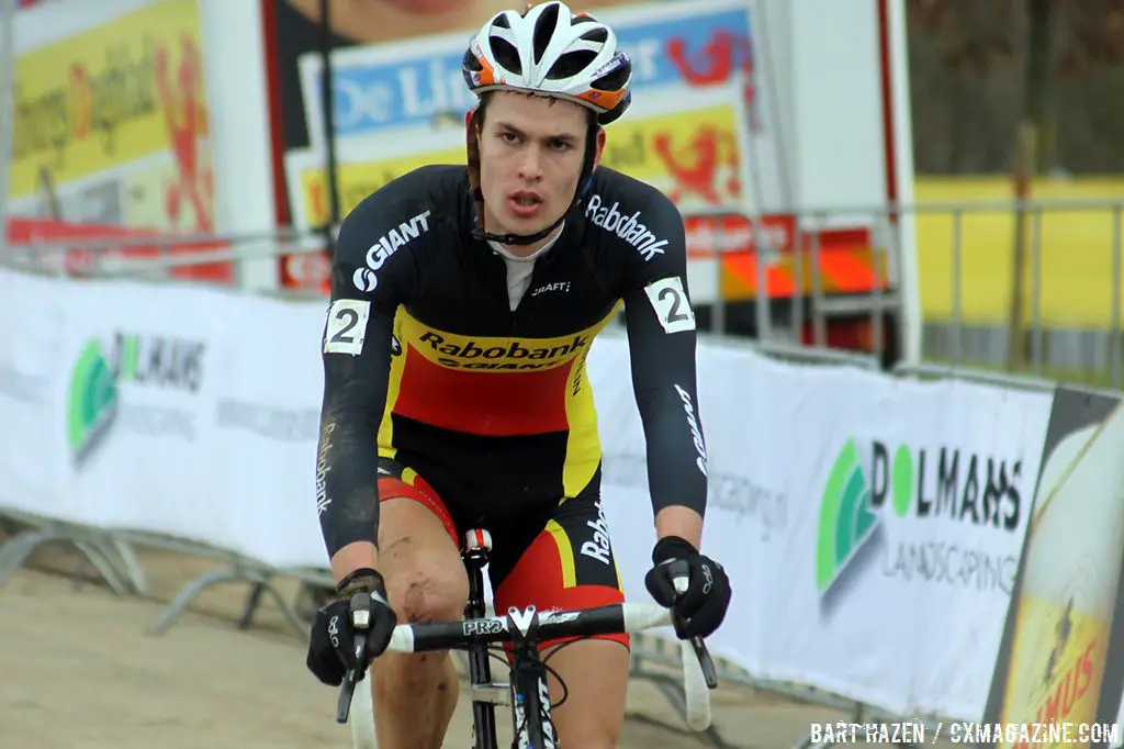 Joeri Adams finishes in third at the Cauberg cyclo-cross