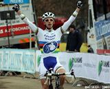 Lars van der Haar takes his first win in the World Championships jersey at the first Cauberg CX in Valkenburg.