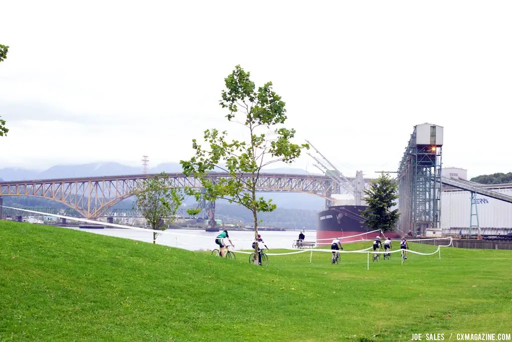 New Brighton Park sits on the water of Burrard Inlet, a working harbour. © Joe Sales