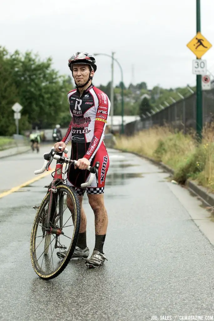 Steve Fisher (Revel-Rad) took top spot at the 2011 Wedgewood  New Brighton Cyclocross race. © Joe Sales