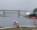 Kevin  Noiles leads Steve Fisher (Revel-Rad) as the two elite riders charge away from the rest of the pack. © Joe Sales