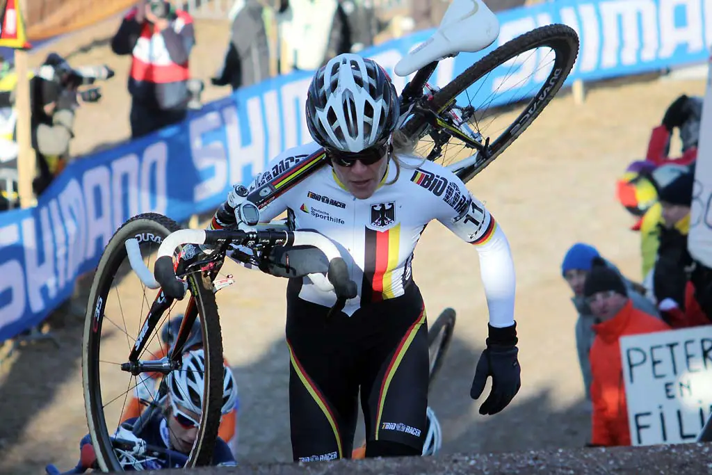 Hanka Kupfernagel would finish fourth, just missing the podium. © Bart Hazen