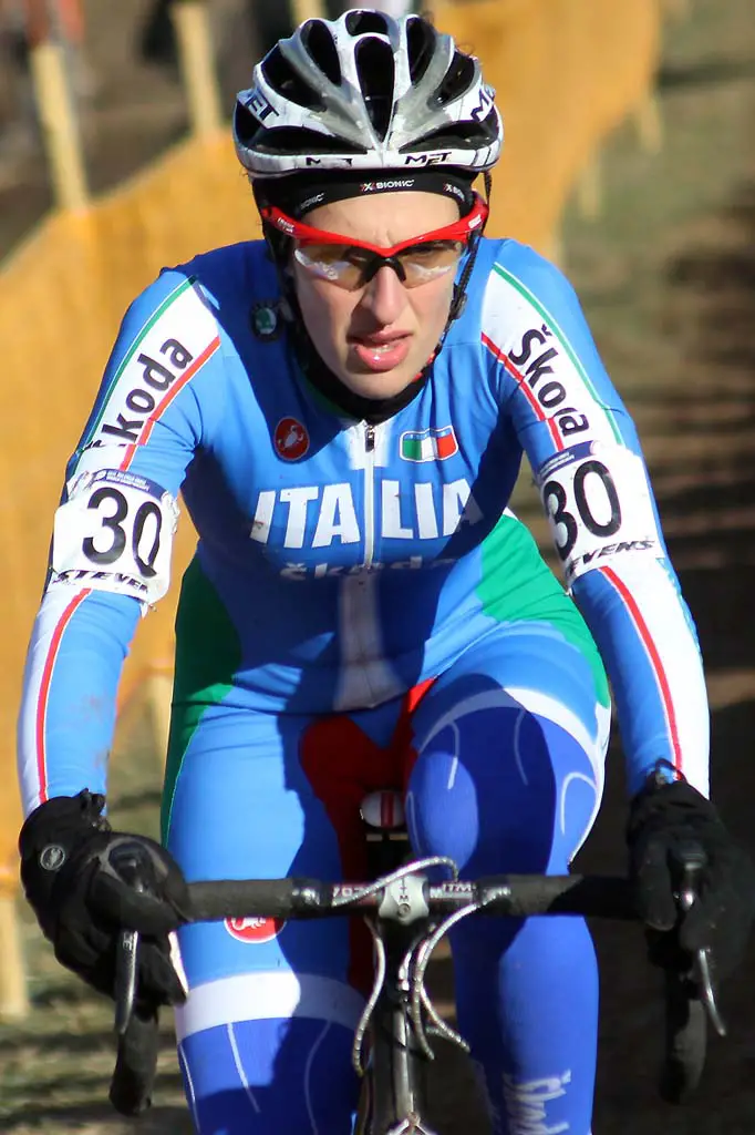 Vania Rossi, the wife of road rider Riccardo Ricco. © Bart Hazen