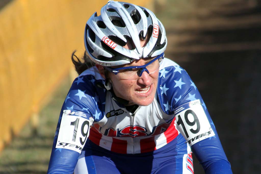 Amy Dombroski finished 26th in Sankt-Wendel. © Bart Hazen