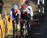 Katrin Leumann leads Gabby Day and Christine Majerus. © Bart Hazen