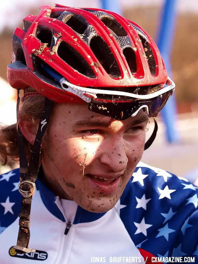 Cody Kaiser is always in good spirits when he\'s racing his bike.