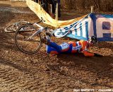 A bulldozer flattened the ruts but it still made for tricky descents