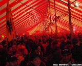 The Belgian tent is where the party was.