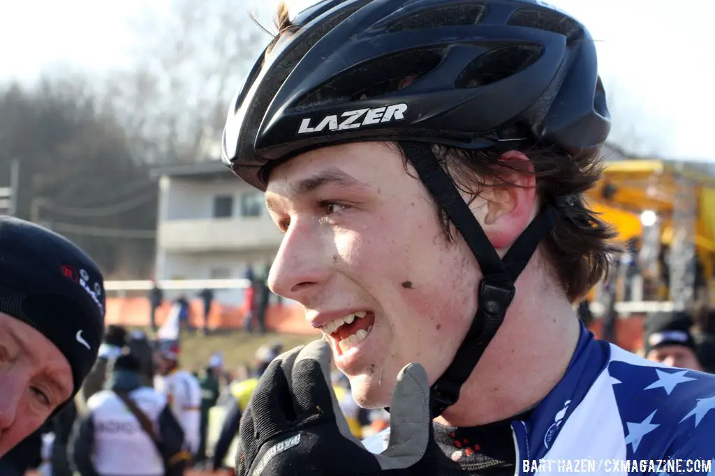 Jeff Bahnson chats after the race ©Bart Hazen