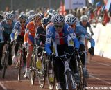 Czech Jakub Skala leads the field at the beginning of the race ©Dan Seaton