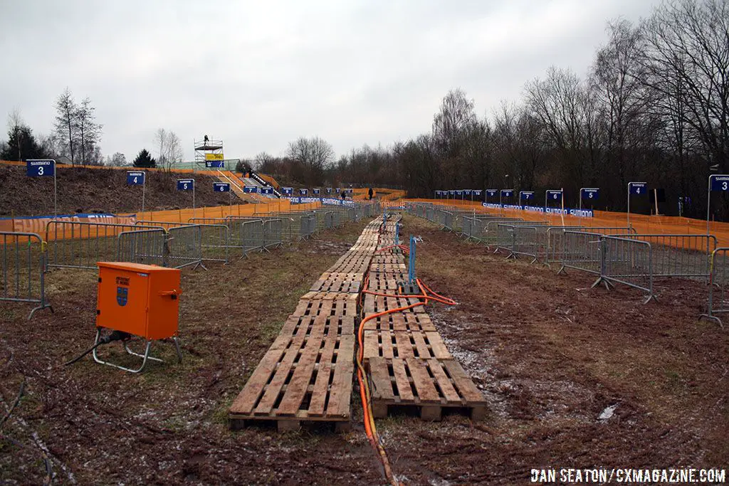 The pits are ready for tomorrow\'s action