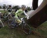 Kim Steed (Steed Cycles) in the lead group of Masters racers. © Doug Brons