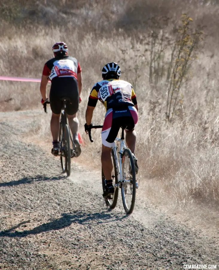 Dust and bumpy hard pack was the story for the day. Bay Area Super Prestige Race #1, Candlestick Park, 2012. ©Cyclocross Magazine