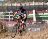 Racing in front of the famous NFL stadium at Candlestick Park. ©Cyclocross Magazine