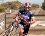 Andy Jacques-Maynes in the lead, and racing a full season of cyclocross this season in California. ©Tim Westmore