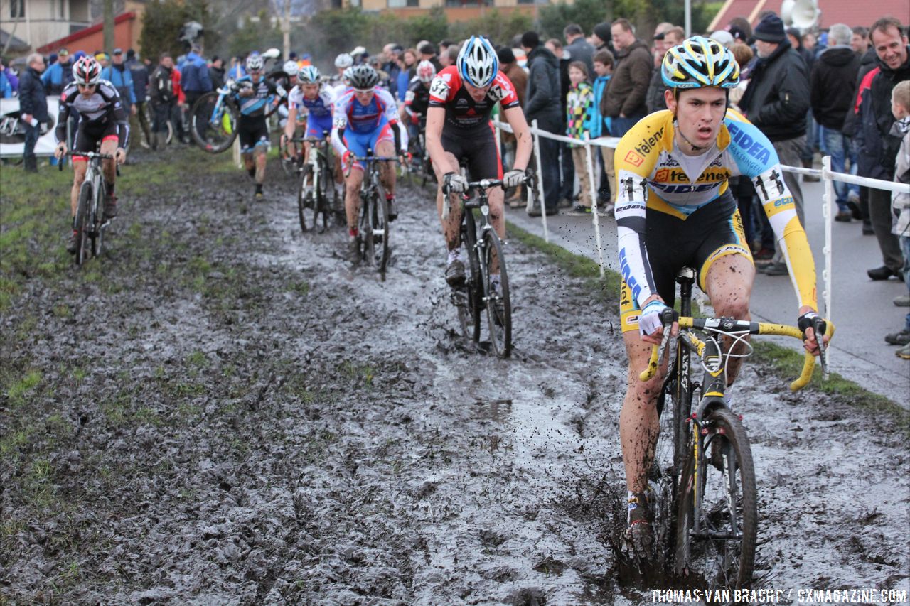 There was a lot of mud after a day of racing over the track at Centrumcross © Thomas van Bracht