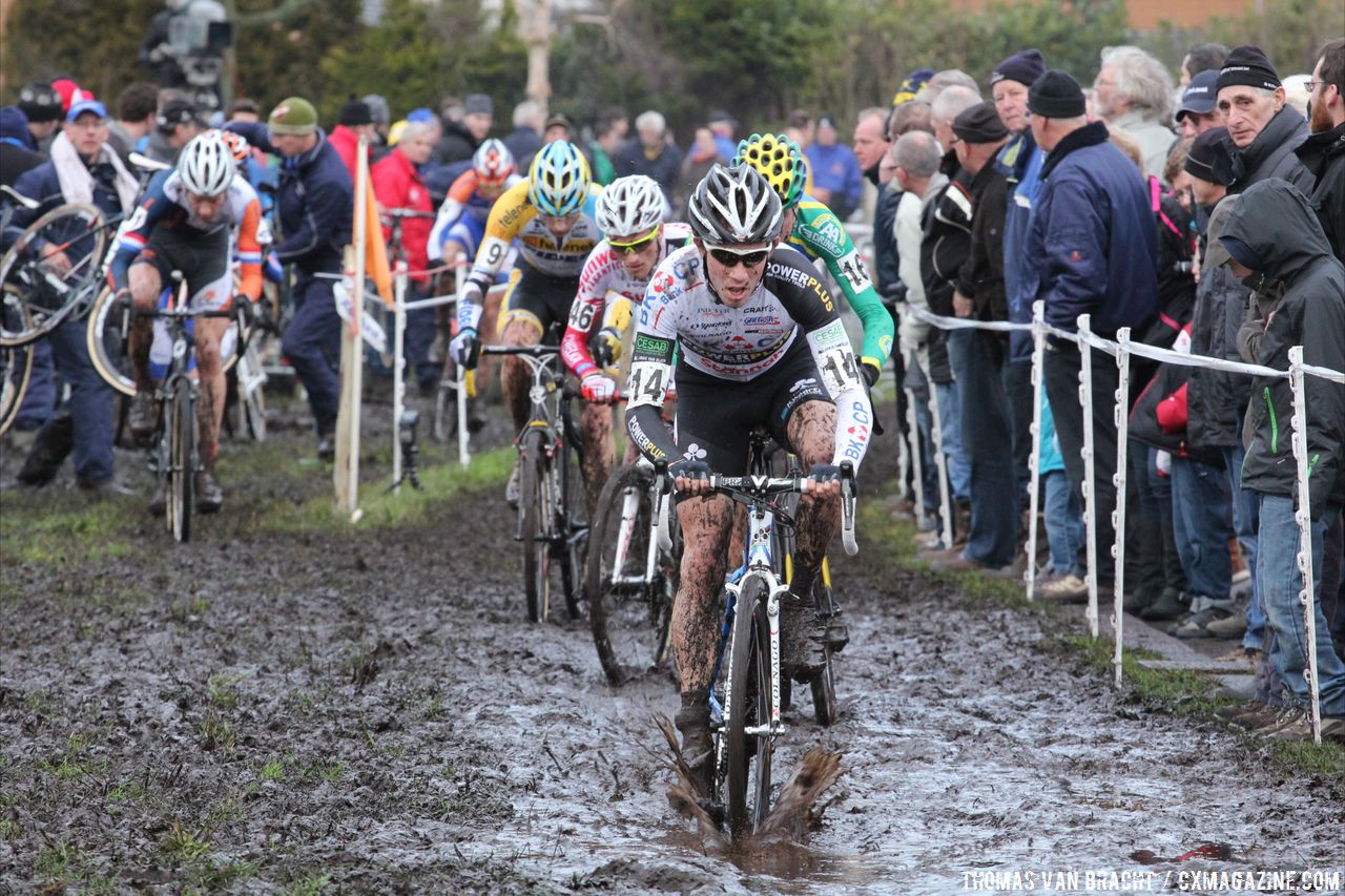 Philipp Walsleben(BKCP - Powerplus) at the front of the race © Thomas van Bracht