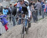 Philipp Walsleben(BKCP - Powerplus) at the front of the race in the sand © Thomas van Bracht