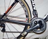 A Ultegra-level Shimano CX70 cyclocross crankset supplements the Dura-Ace Di2 drivetrain. © Cyclocross Magazine