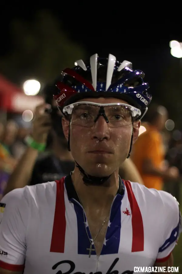 Powers was all business late in the race at CrossVegas 2012. ©Cyclocross Magazine