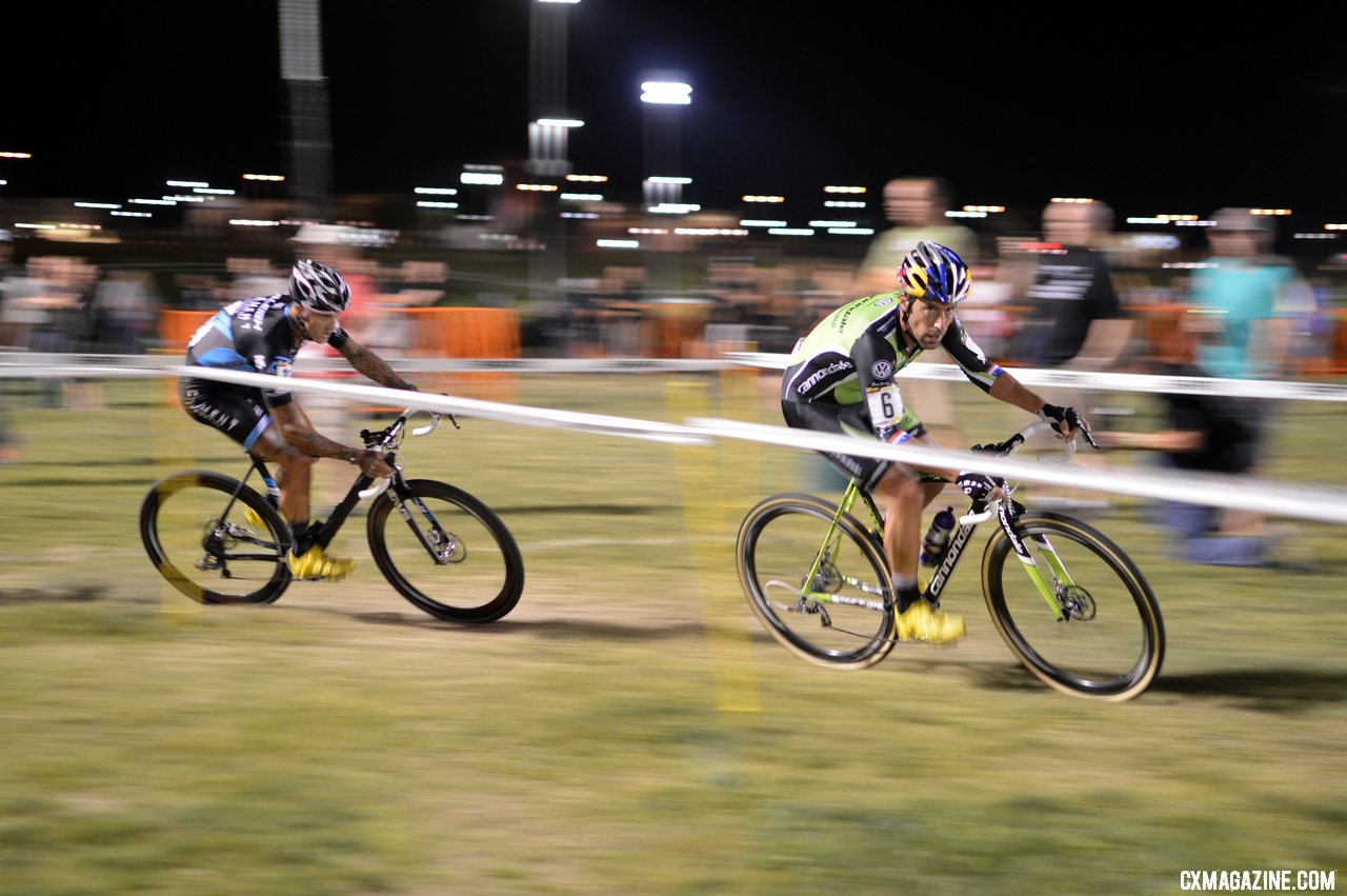 Johnson leads Berden home to round out the CrossVegas 2012 podium. ©Cyclocross Magazine