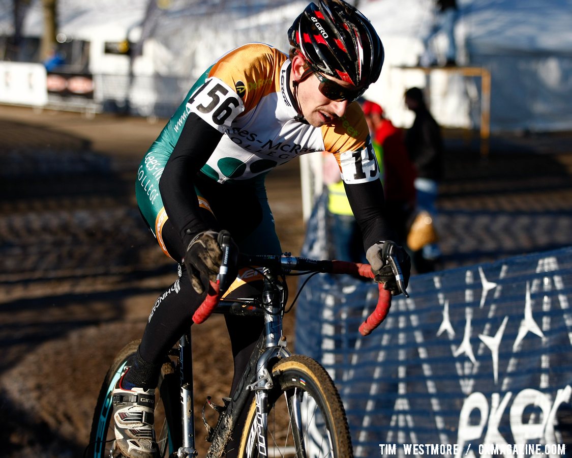 Eventual Division 1 Collegiate Men winner Kerry Werner on the attack. (Lees-McRae College)