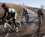 The first lap revealed an early lead group of four, including Werner, Trujillo, Emsky and Marian's Johnson. ©Cyclocross Magazine