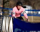 Division 2 Collegiate Men Winner Jeffrey Bahnson (Green Mountain College) sweeps past the pits. ©Tim Westmore