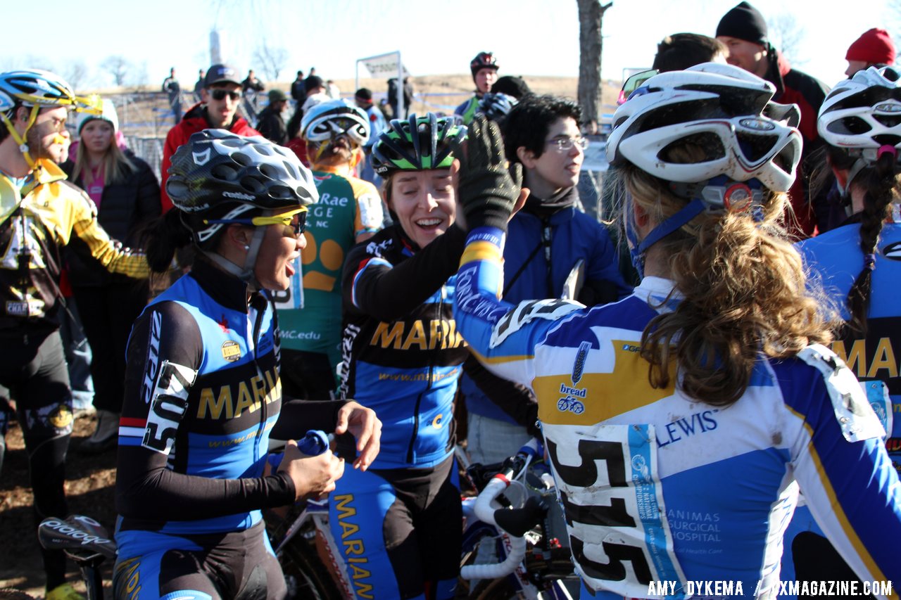Collegiate Racing Is A Team Sport With Strong Camaraderie Between Riders ©Amy Dykema