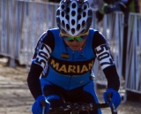 Marian College/Team Exergy Rider Coryn Rivera Hammers Down the Road to Second in the D1 Collegiate Race© Cyclocross Magazine