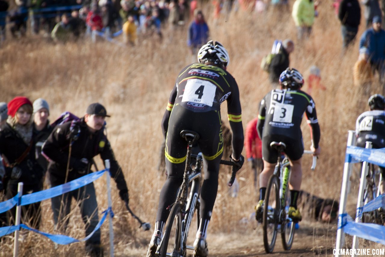 Johnon and Trebon give chase of Page and Powers. ©Cyclocross Magazine