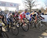 The race for the holeshot. 2012 Cyclocross National Championships, Elite Women. © Cyclocross Magazine