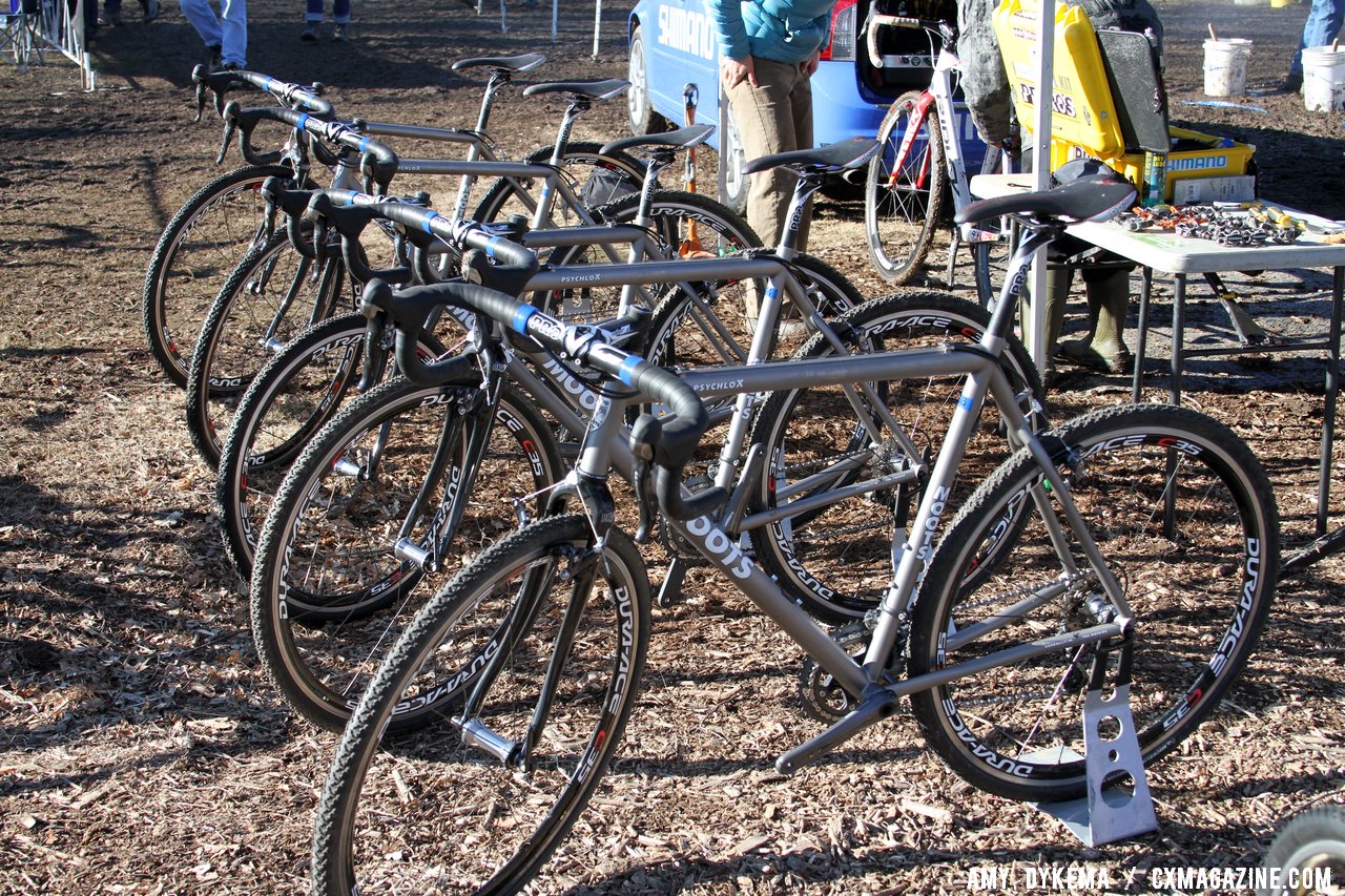 Moots demo bikes were avail for the unlucky (or lucky) racer who needed a spare. © Amy Dykema