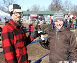 Rock Lobster riders Scott Chapin and Ben Popper enjoy some junior racing. Junior Men 17-18, 2012 Cyclocross National Championships. © Amy Dykema