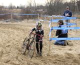 Pint-sized Harrison White packed a powerful punch. Junior Men 10-12, 2012 Cyclocross National Championships. ©Cyclocross Magazine