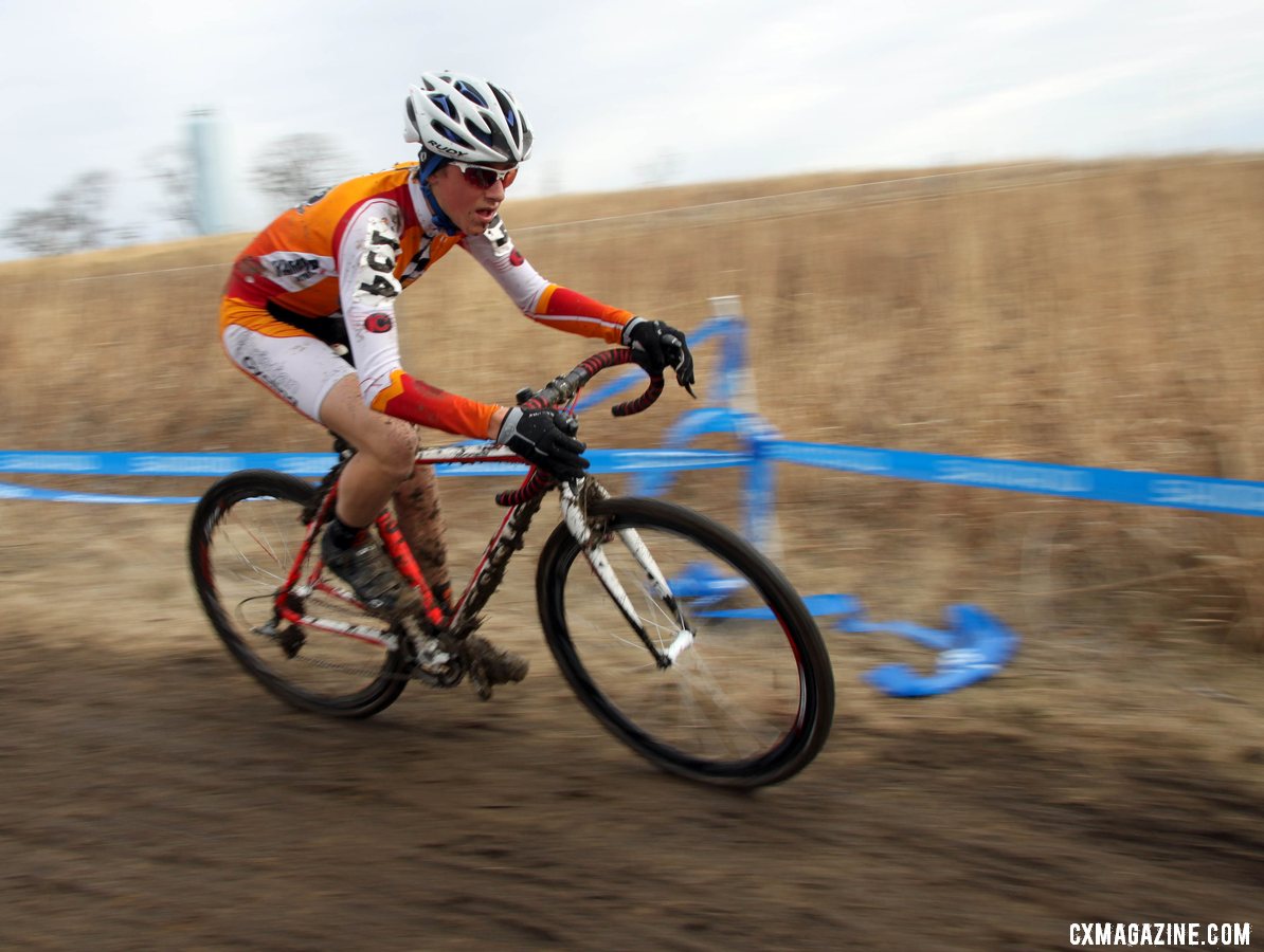 Gage Hecht won his third national championship in a dominating fashion. © Cyclocross Magazine