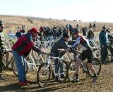 All eyes were on Logan Owen as he swapped bikes often, sometimes twice a lap. ©Cyclocross Magazine