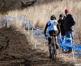 Drew Dillman on the climb chasing Owen. Junior men's 17-18 race, 2012 Cyclocross National Championships. © Cyclocross Magazine