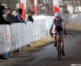 After a hard fought effort, Skylar Schneider rolled across the line in 2nd - seven seconds behind Anderberg © Cyclocross Magazine
