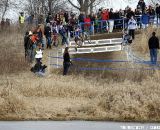 The barriers were a popular spectator vantage point © Cyclocross Magazine