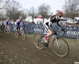 Ellen Noble takes the early lead in the 17-18 Junior Women © Cyclocross Magazine